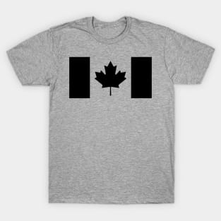 Canada Flag - Black T-Shirt